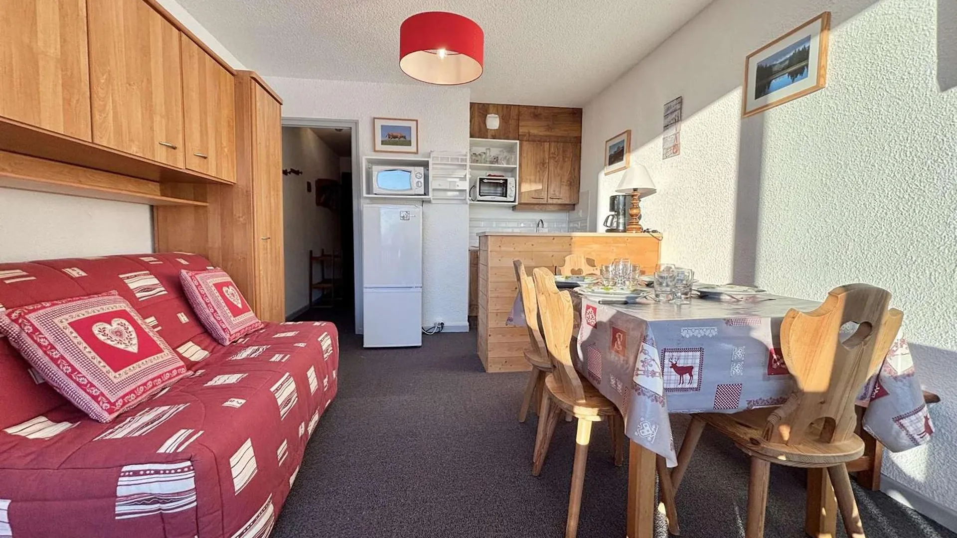 נוטרדאם-דה-בלקומב Studio Cosy Au Pied Des Pistes Avec Piscine Et Parking - 4 Pers - Fr-1-595-19 דירה